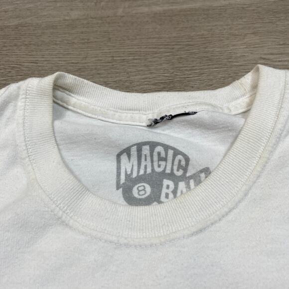 Stussy Magic 8 Ball Fortune Teller Crop Tee Shirt Women's Medium - Picture 9 of 10